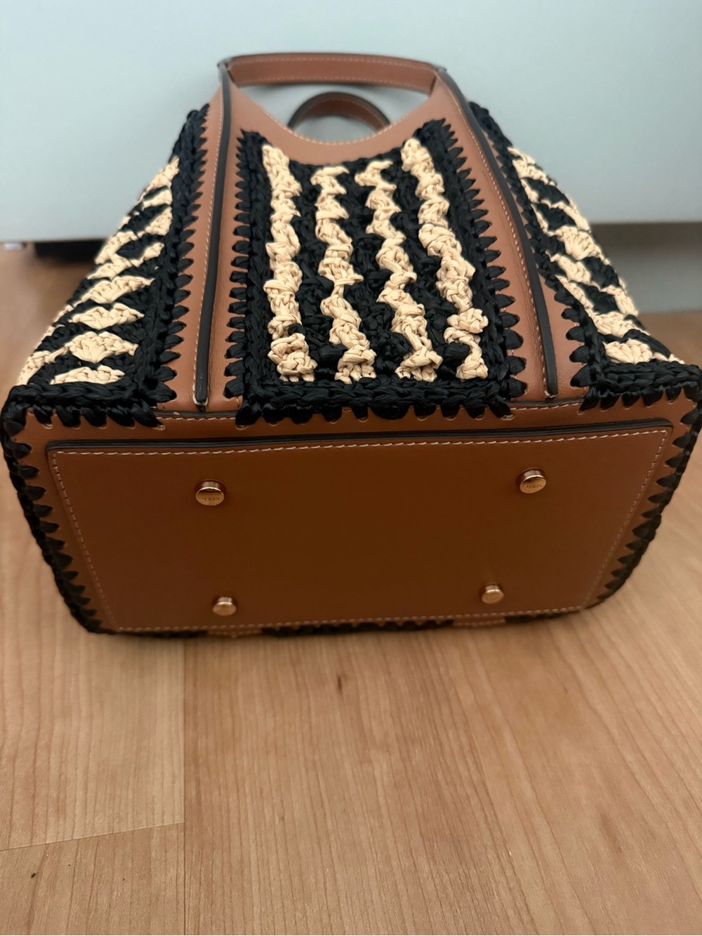 Tod's Mini Shopping Tote Raffia- like new! Never been used! - Picture 8 of 16